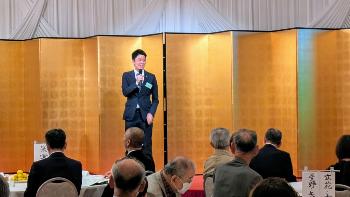 東京八女ふるさと会での市長挨拶