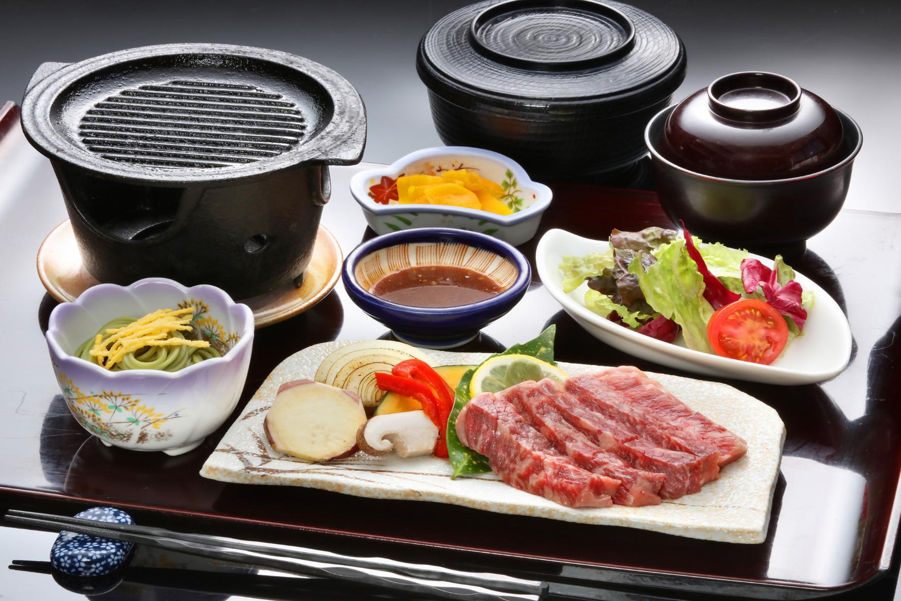 グリーンピア八女和牛ステーキ定食