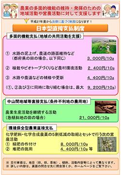 (画像)日本型直接支払制度パンフレット