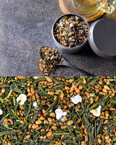 玄米茶づくりの画像です。