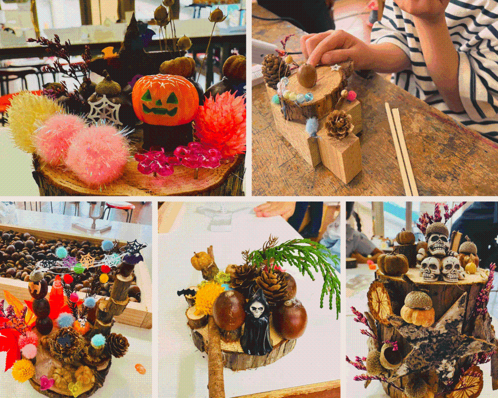 10月の特別イベント、ハロウィン工作の画像です。