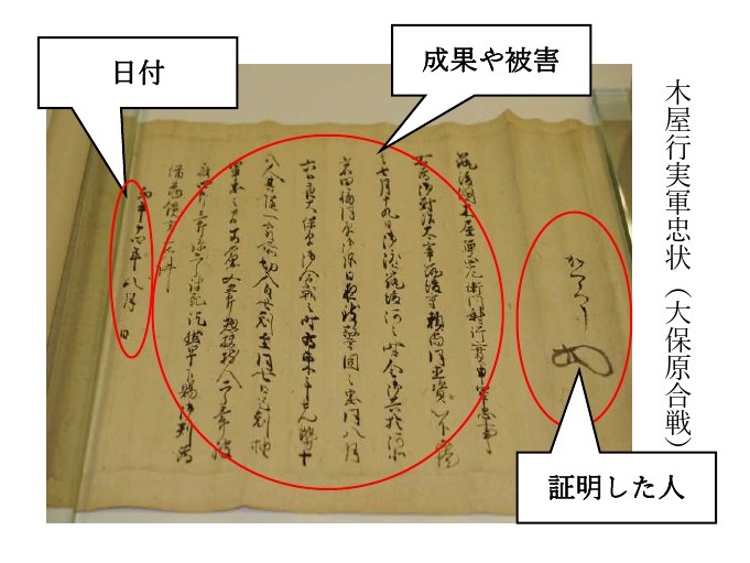 軍忠状