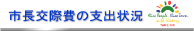 （画像）市長交際費の支出状況