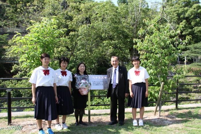 学生たちと