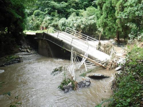 7月豪雨により上陽町上横山地域等で甚大な被害