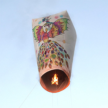 戦後80周年記念事業大淵献灯際大灯ろう