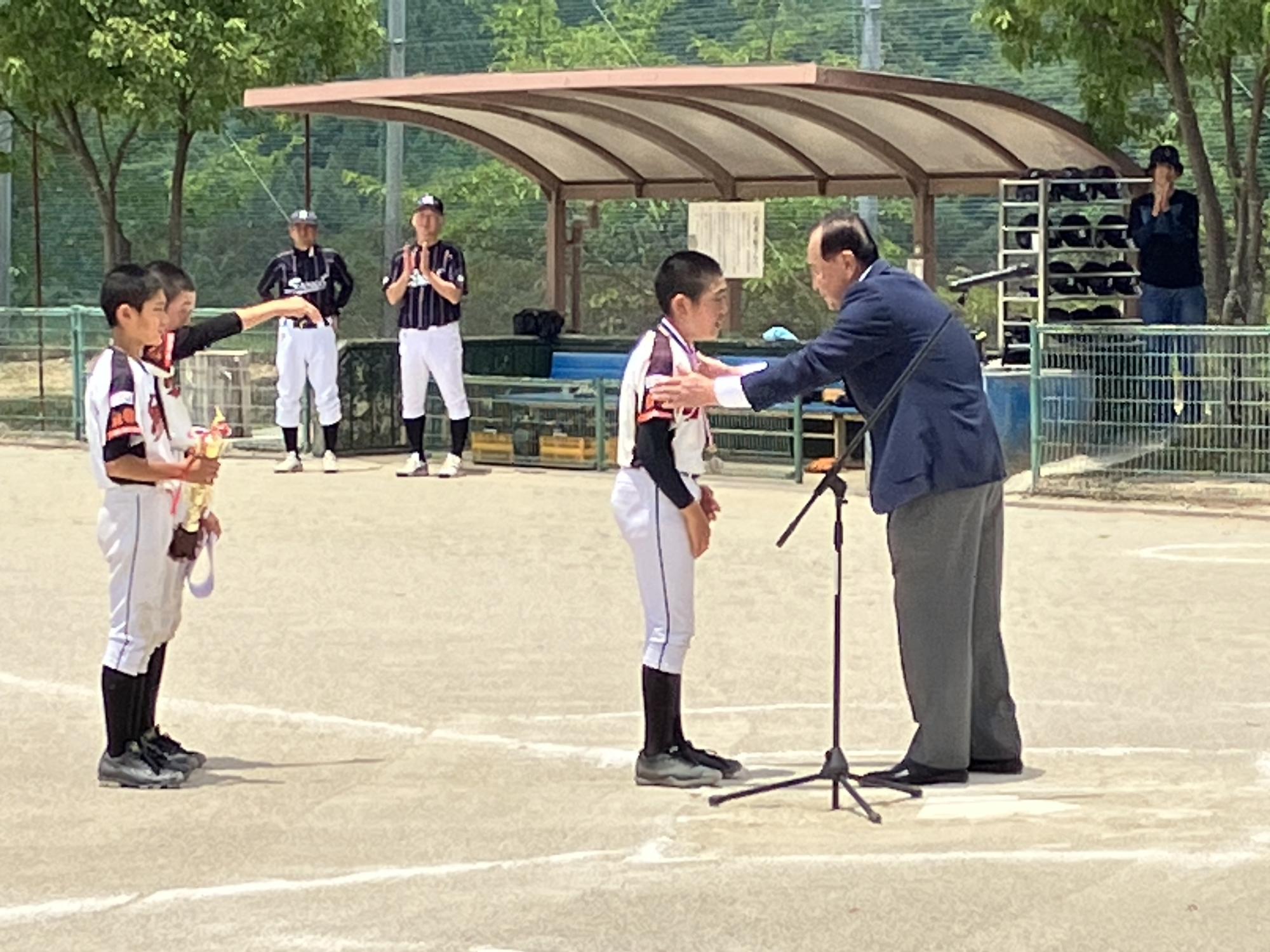 八女市長旗争奪少年野球大会の様子