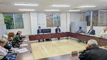 上陽地区代表区長との意見交換会の様子