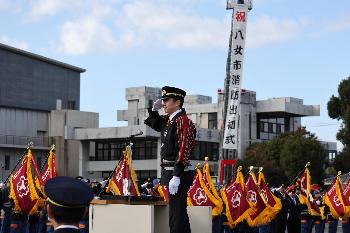 八女市消防出初式市長挨拶