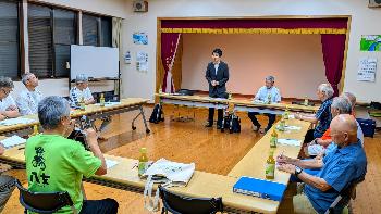 移動市長室 三河地区行政区長会の様子
