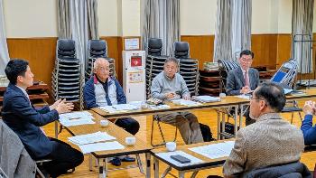 移動市長室 長峰地区行政区長会の様子