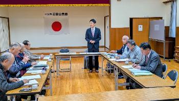 移動市長室 長峰地区行政区長会の様子