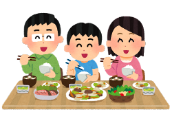 家族で食事