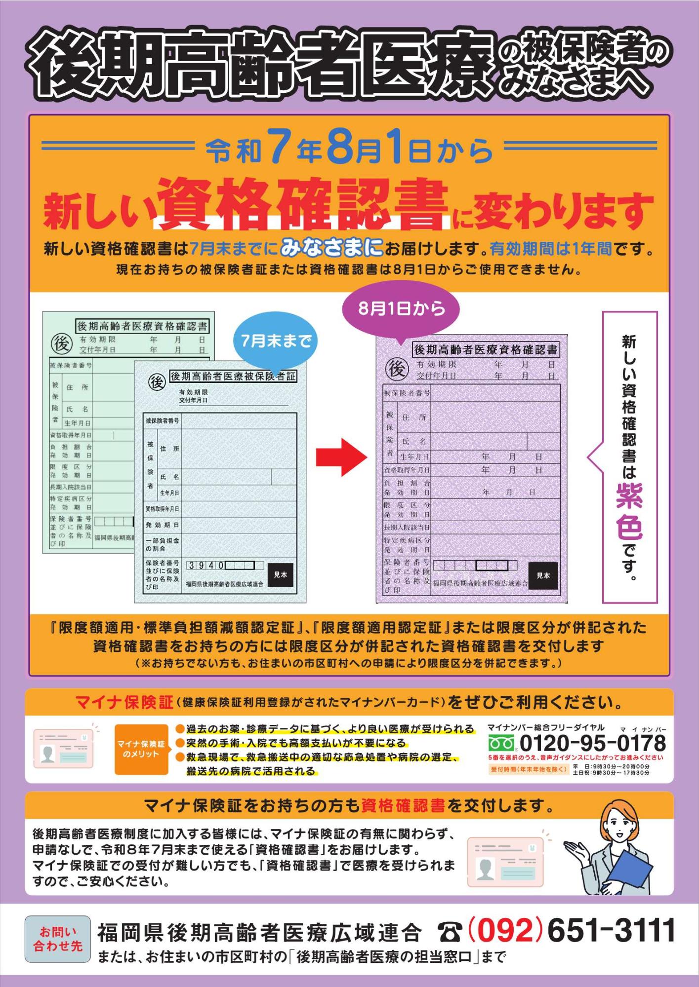 資格確認書更新ポスター