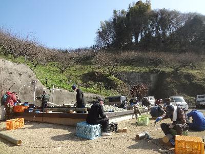 ボランティア制作風景