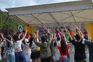 八女上陽まつりステージイベントの様子