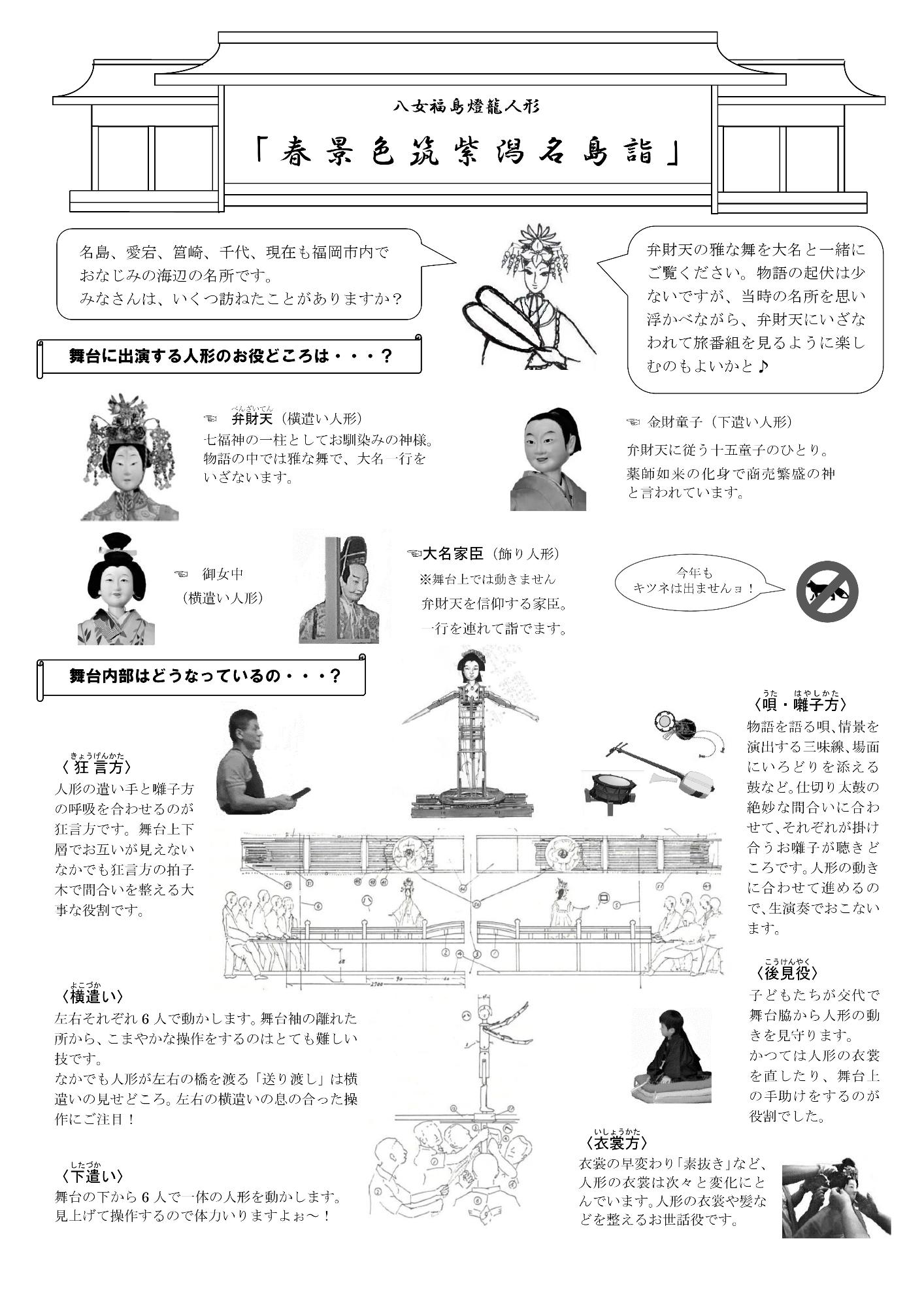 春景色筑紫潟名島詣（裏）