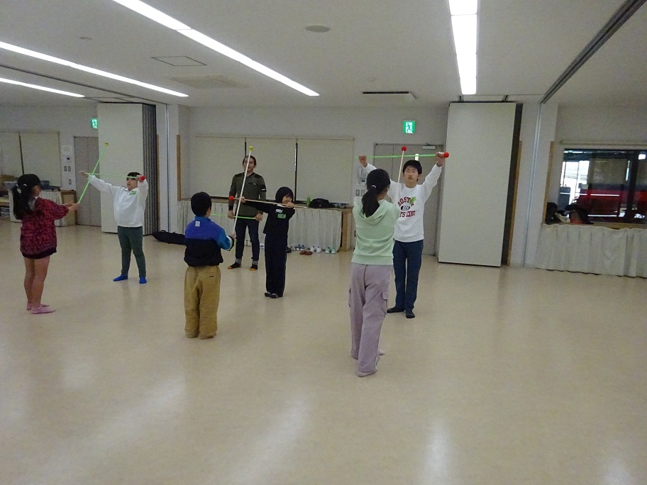 殺陣練習中