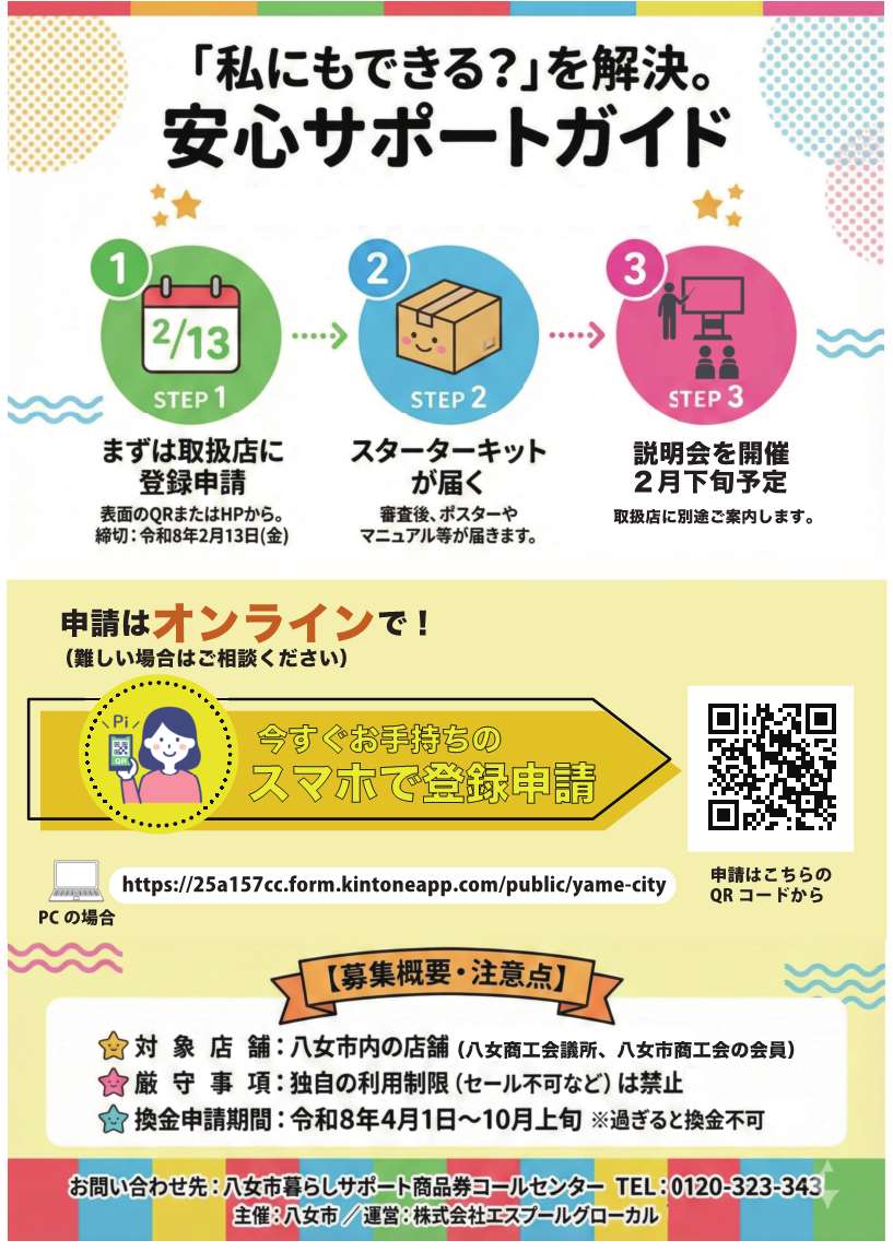 募集チラシ裏面