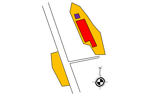 物件3番の敷地配置図