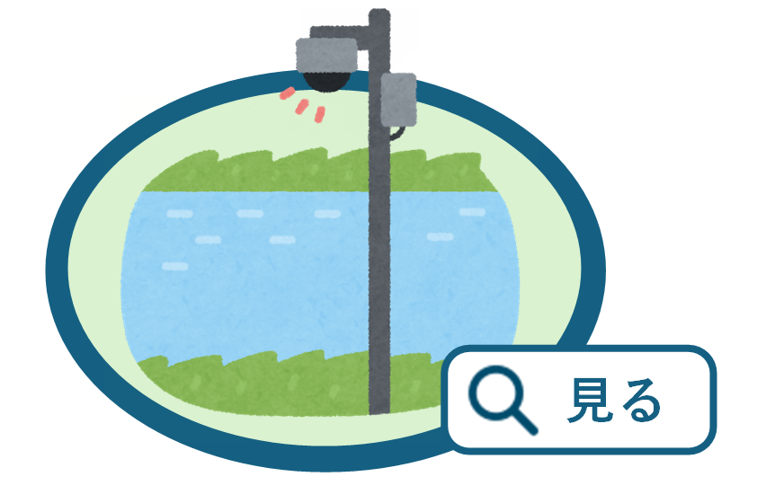 河川カメラのイラスト